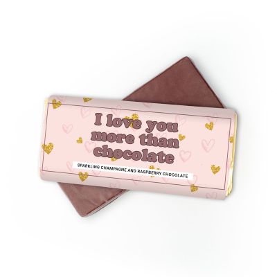 Cioccolato champagne e lamponi “I love you more” Cioccolato champagne e lamponi “I love you more”