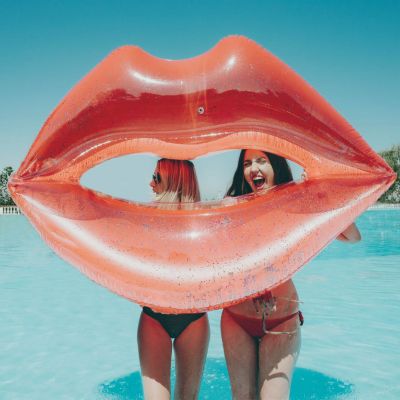 Salvagente Gonfiabile Bacio Glitterato Salvagente Gonfiabile Bacio Glitterato