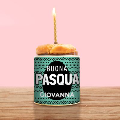 Torta in Lattina Buona Pasqua con Testo Torta in Lattina Buona Pasqua con Testo