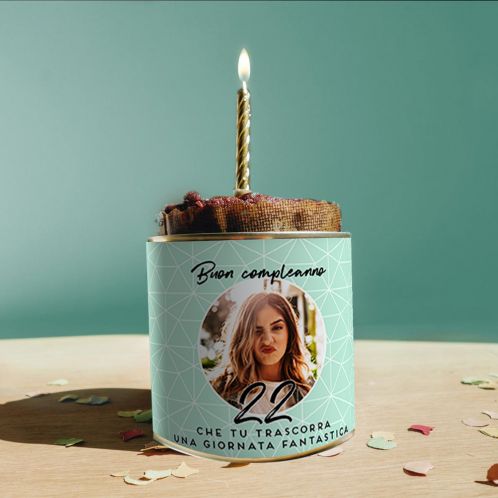 Torta In Lattina Per Il Compleanno Personalizzabile Con Foto E Testo Troppotogo