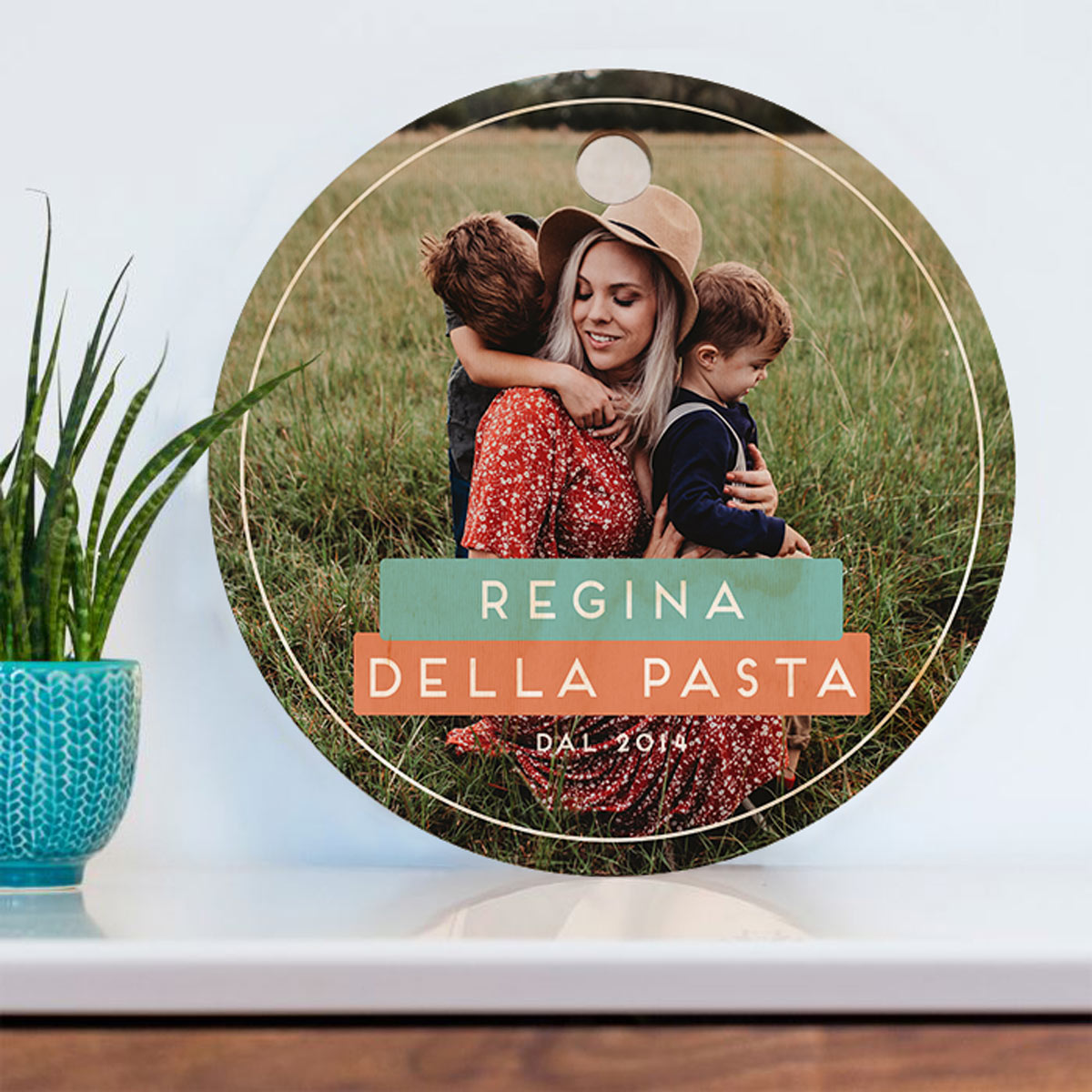regali per la mamma tagliere in legno rotondo con foto e testo regali per la mamma tagliere in legno rotondo con foto e testo