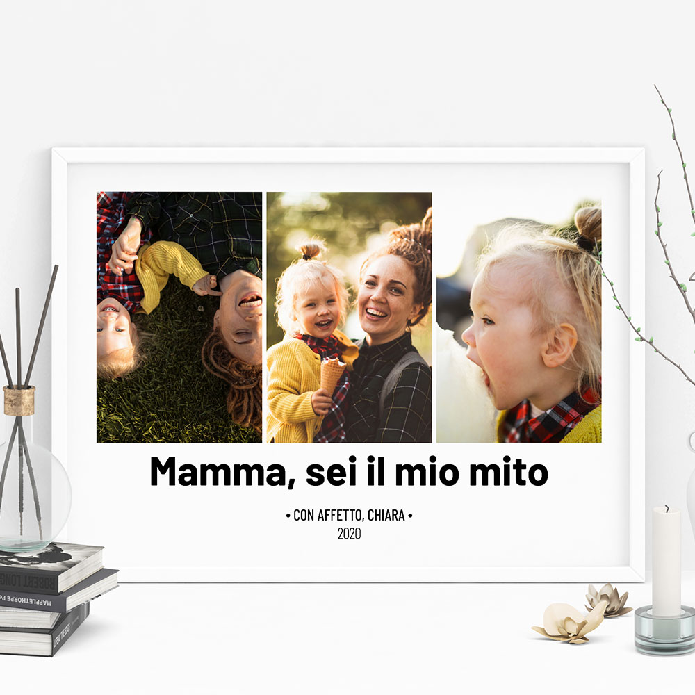 regali per la festa della mamma poster con 3 foto e testo regali per la festa della mamma poster con 3 foto e testo