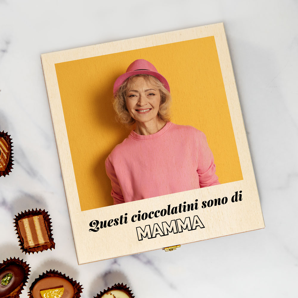 regali per la mamma scatola di praline con foto e testo regali per la mamma scatola di praline con foto e testo